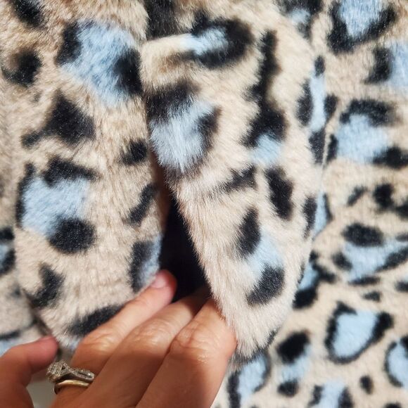 With the Girls x Avec Les Filles Leopard Print Faux Fur Coat Plus Size 2X - Picture 6 of 12